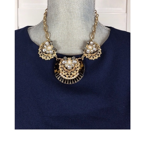 BOHO TORTOISE SHELL STATEMENT PENDANT #318 - Picture 2 of 4